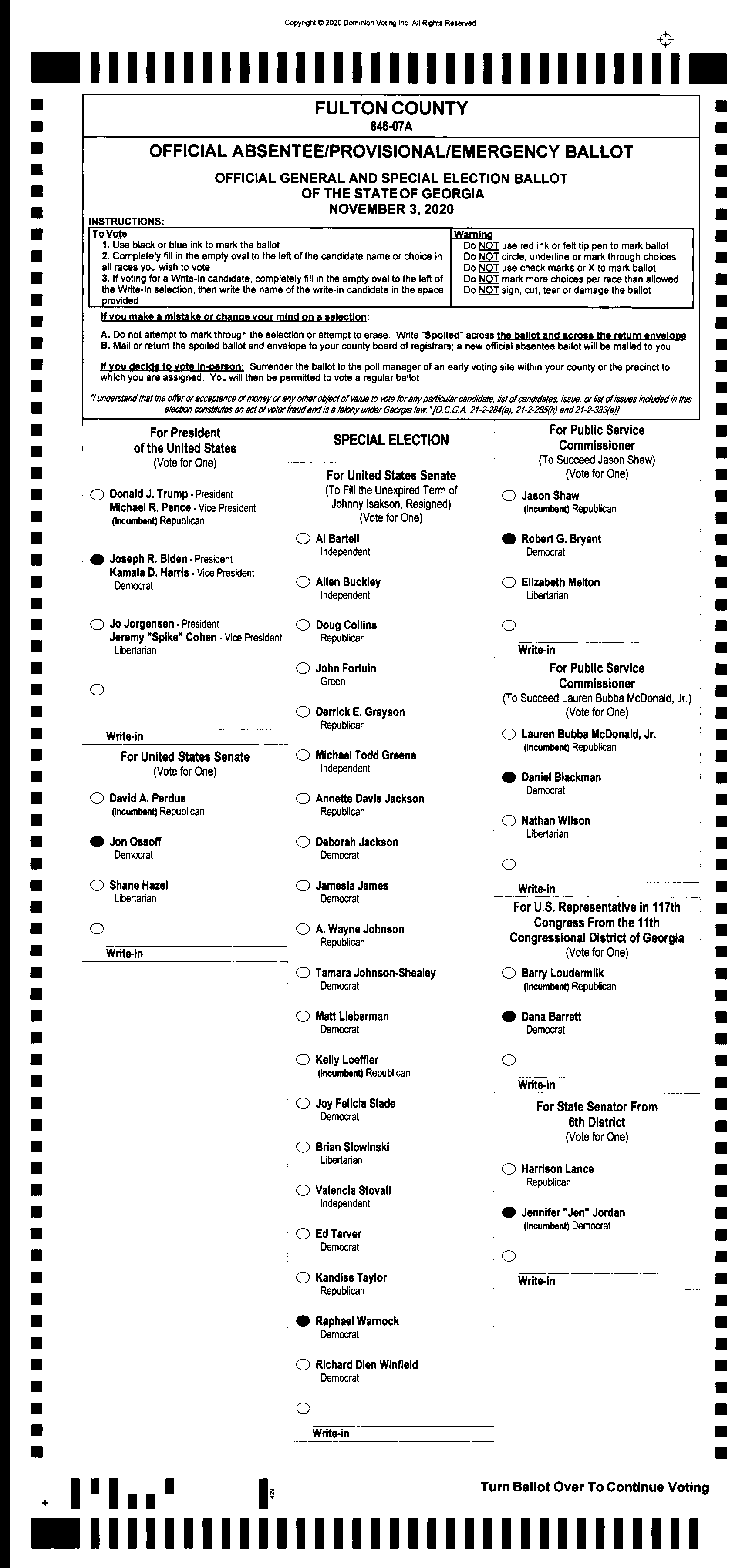 Doubled Ballot